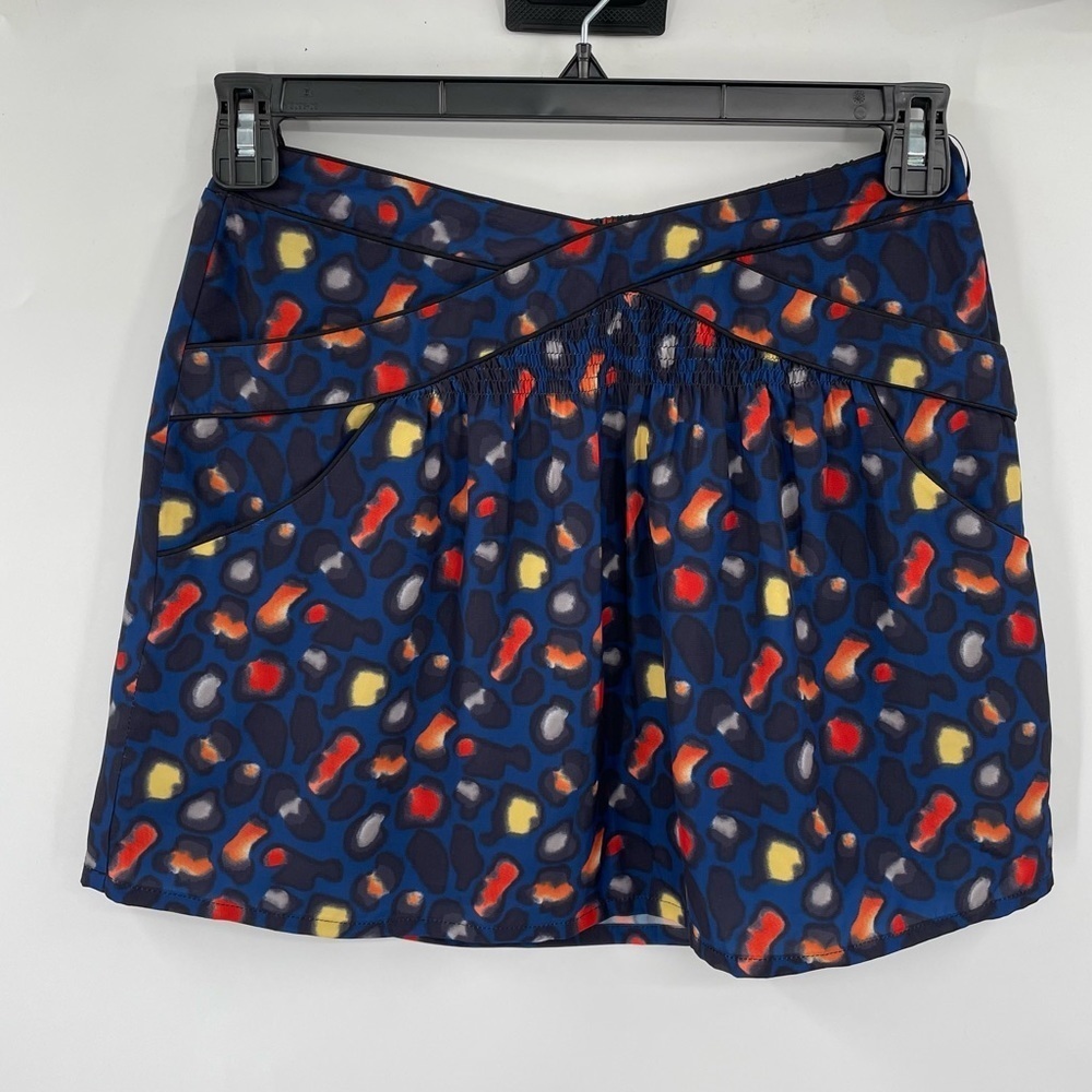 NEW! Color Block Leopard Print Skirt